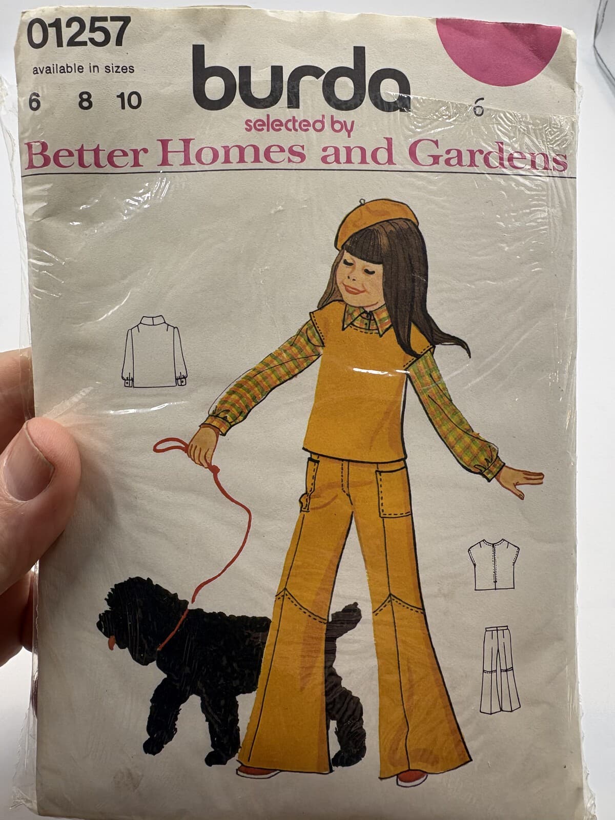 Lot 3 Vintage Burda Better Homes & Gardens Girls Sewing Patterns Size 6