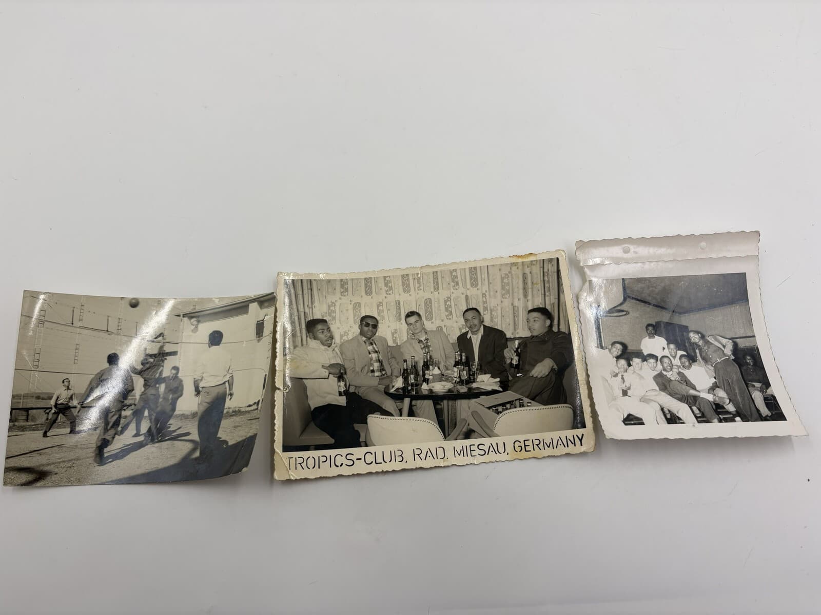 3 Vintage 1950s Rad Miesau Germany U.S. Military Snapshot Photos