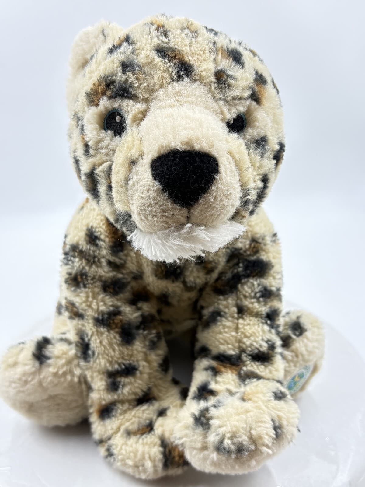 FAO Schwarz 15" Adopt A Wild Pal Snow Leopard Plush Stuffed Animal