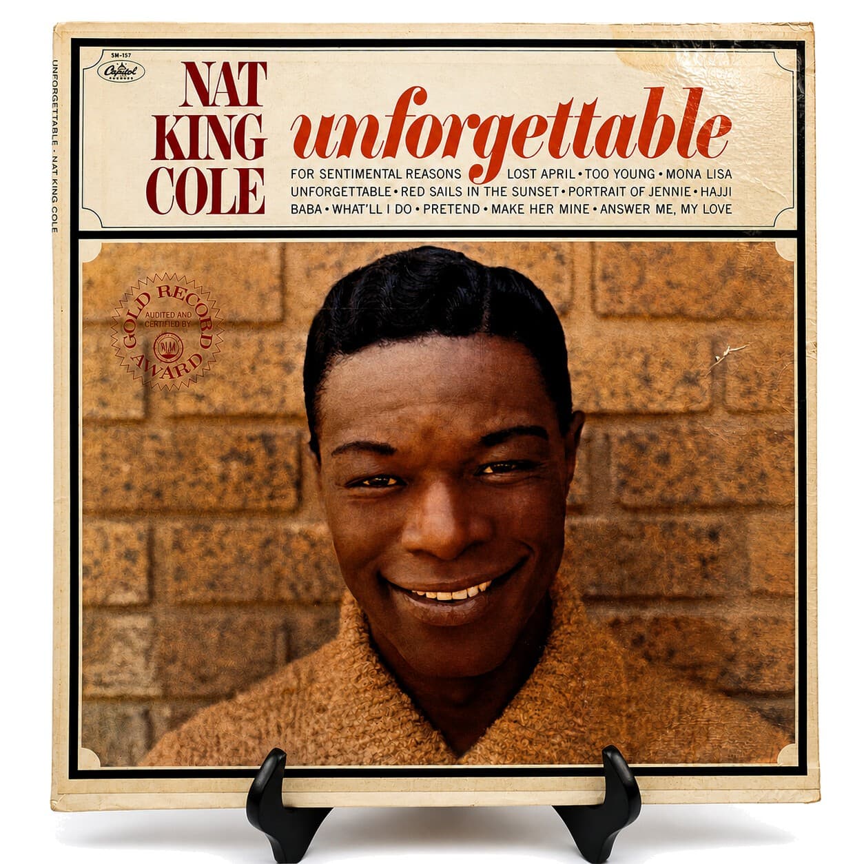 Nat King Cole Unforgettable SM-357 Capitol Stereo LP Vinyl Record