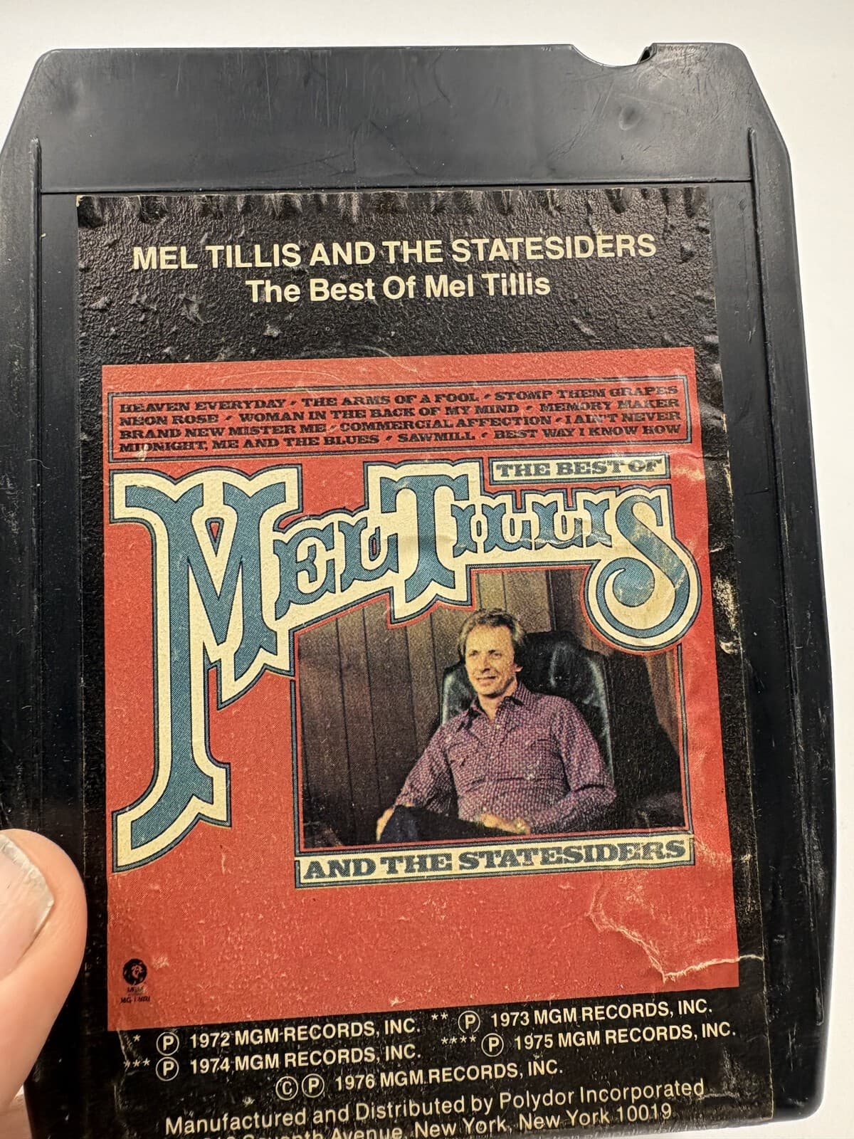 Mel Tillis & The Statesiders Best Of 8-Track Tape MGM 8T-1-5021 1976