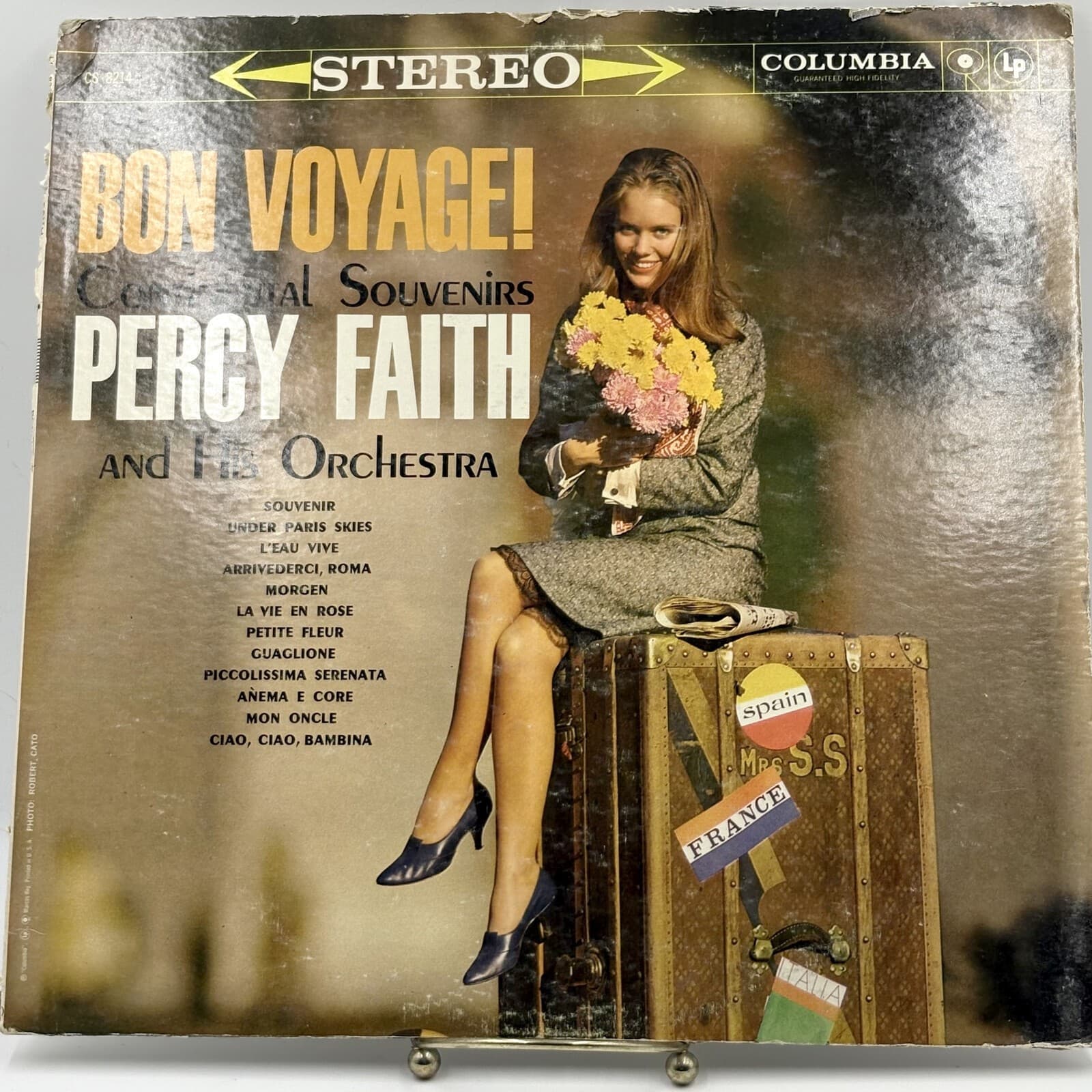 Percy Faith Bon Voyage! Continental Souvenirs LP Columbia CS 8214 Stereo