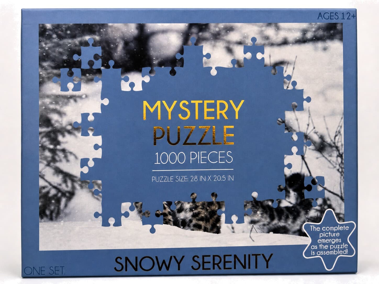 RMS Snowy Serenity Mystery Jigsaw Puzzle 1000 Piece Sealed 28 x 20.5 in