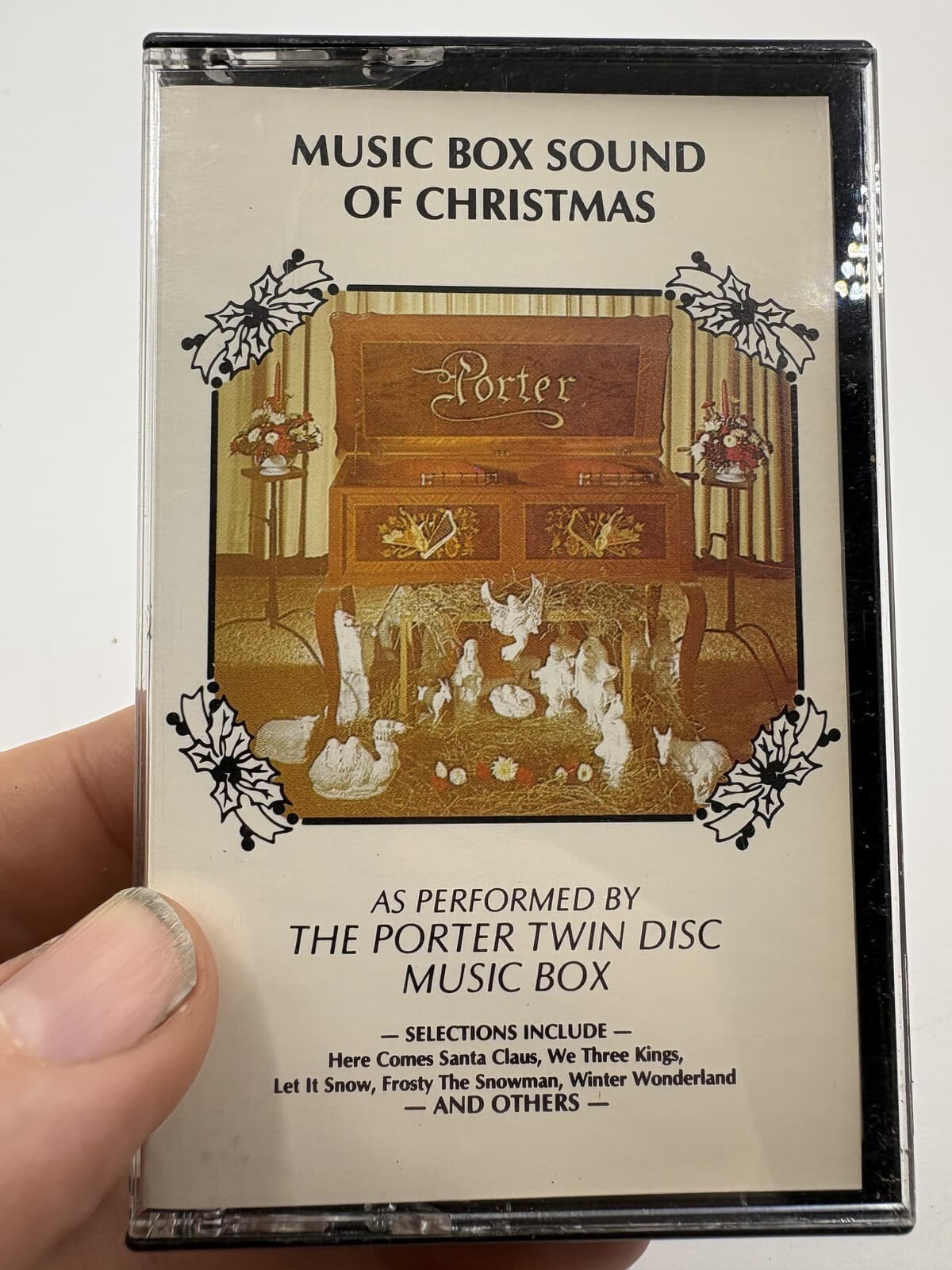 Music Box Sound of Christmas Porter Twin Disc Cassette Tape 18 Songs