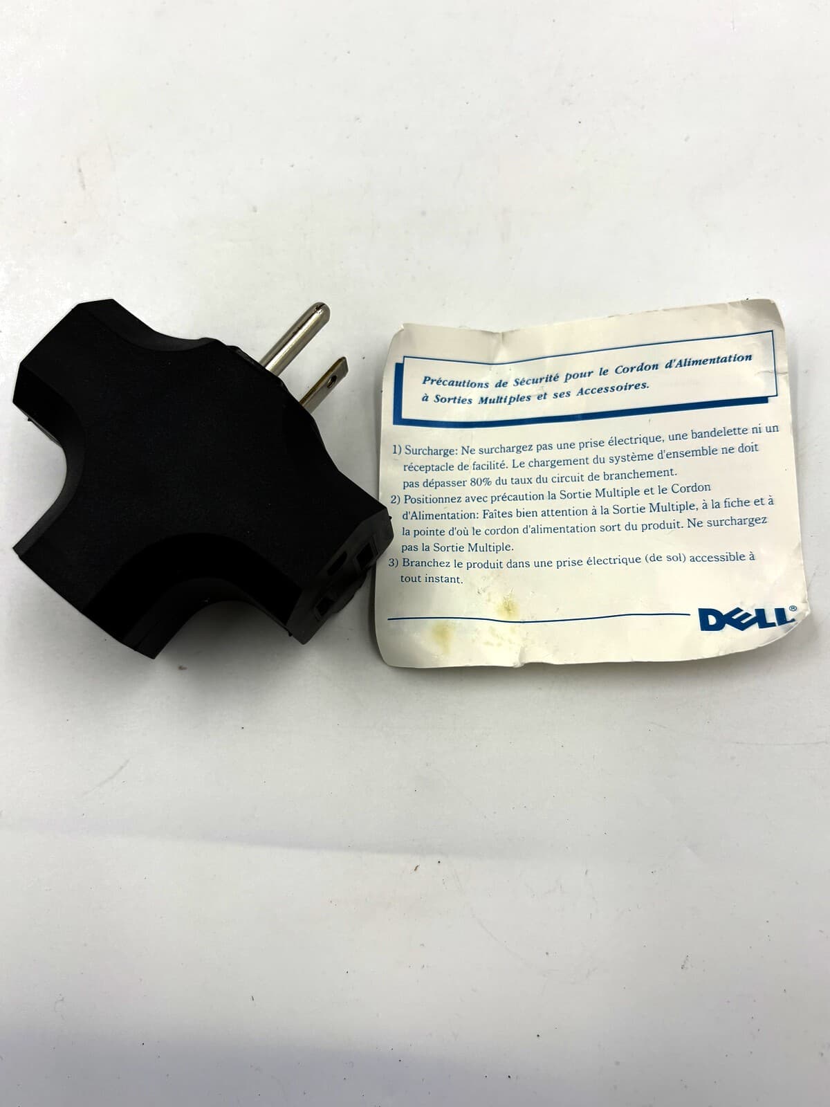 Dell V7K50 Longwell 125V 7A 3-Prong AC Adapter Plug 0V7K50