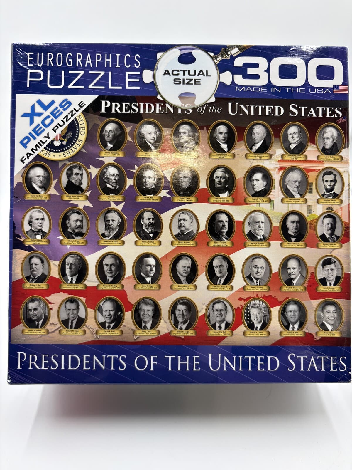 Eurographics Presidents of the United States 300-Piece XL Jigsaw Puzzle