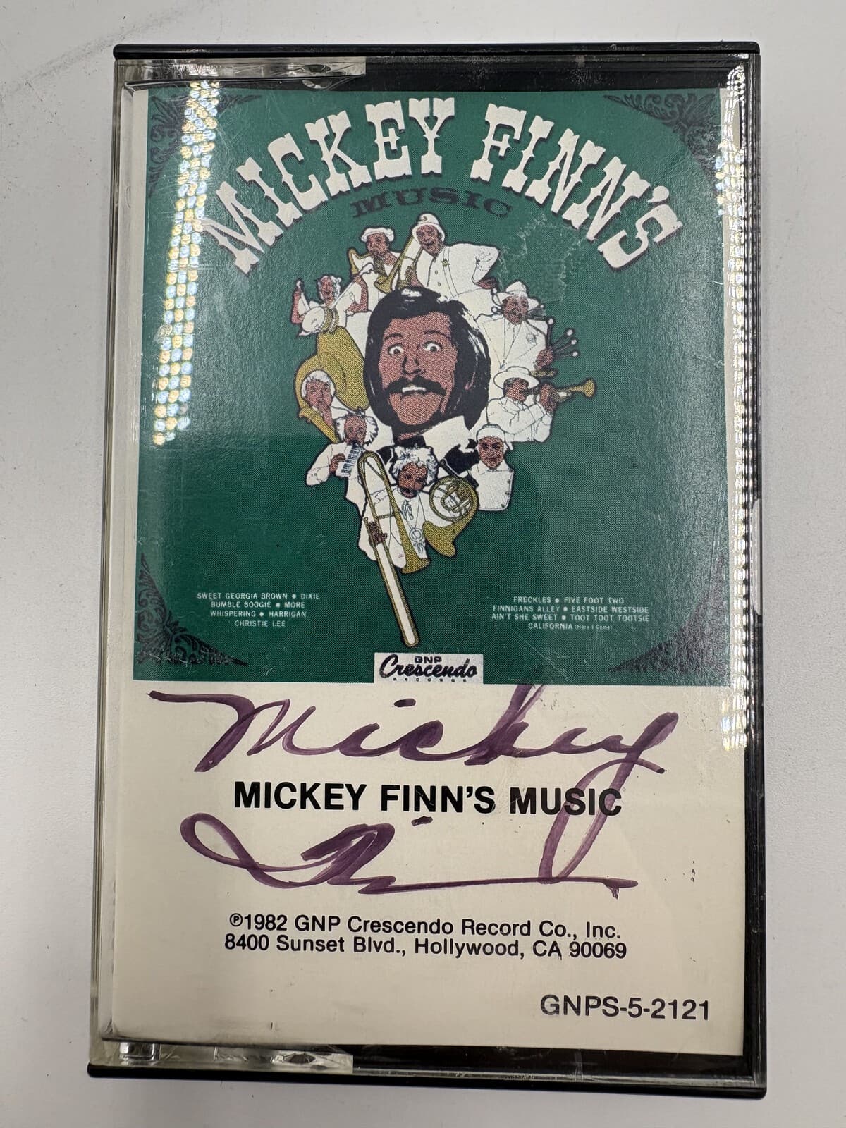 Mickey Finn's Music Signed Cassette 1982 GNP Crescendo GNPS-5-2121