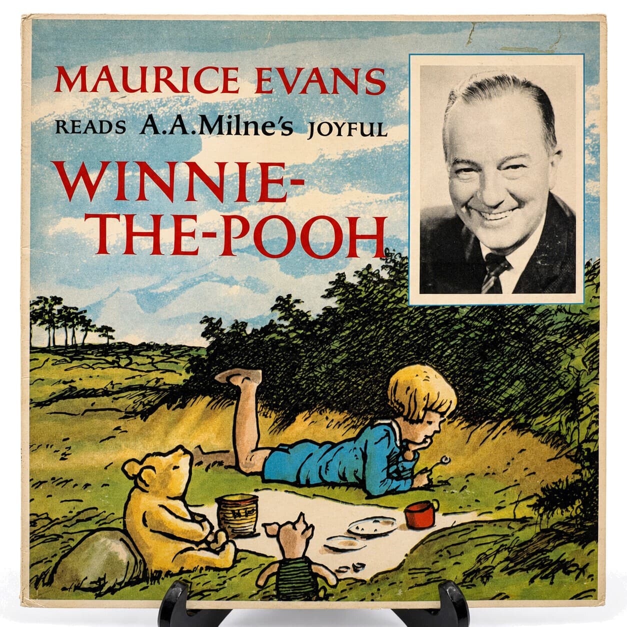 Vintage 1966 Maurice Evans Reads A.A. Milne Winnie-The-Pooh LP POS 1032