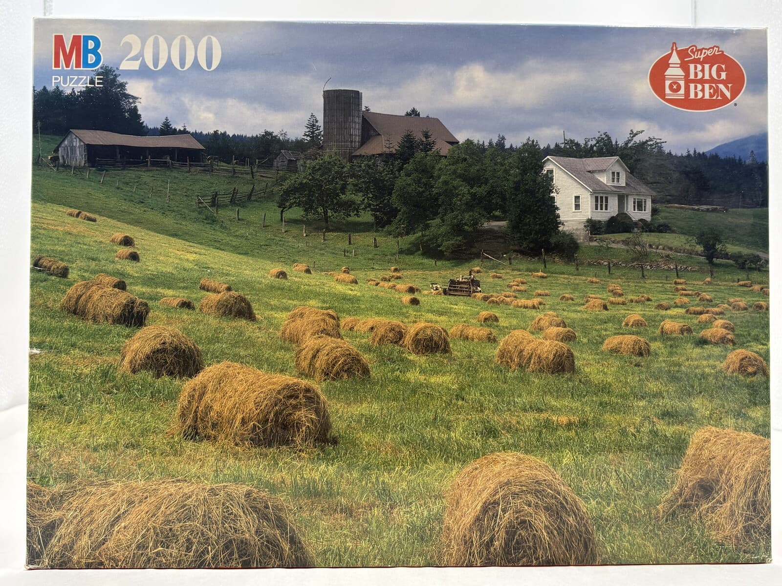 MB Super Big Ben New England Farm 2000-Piece Jigsaw Puzzle Sealed
