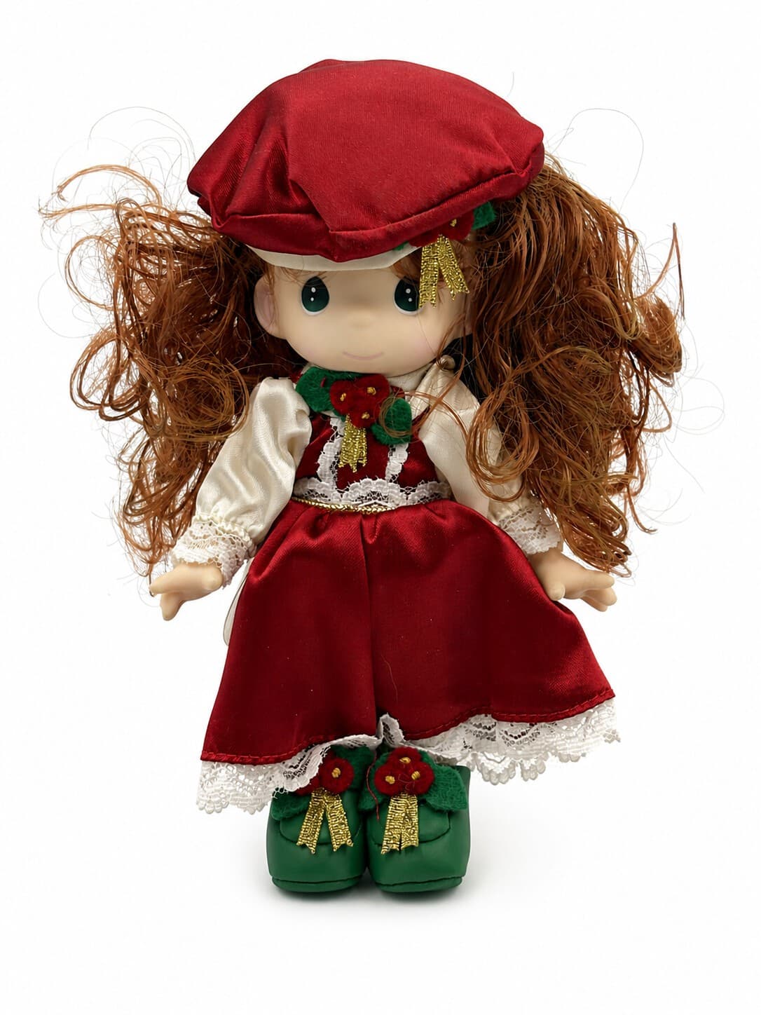 Precious Moments Little Holly Doll 8" Christmas 1999 #1679 Tag Vintage