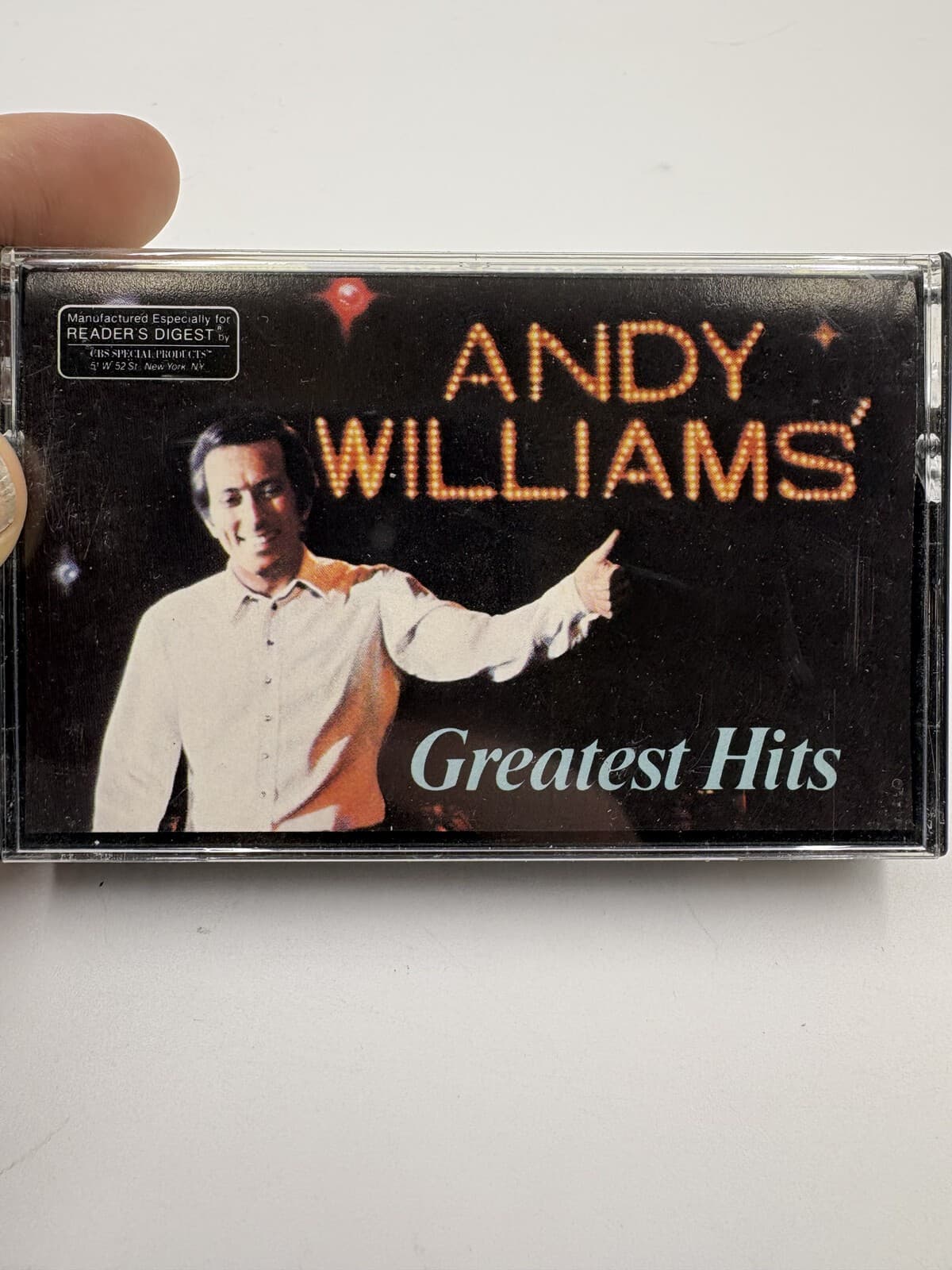 Andy Williams Greatest Hits Reader's Digest 1985 Cassette Tape