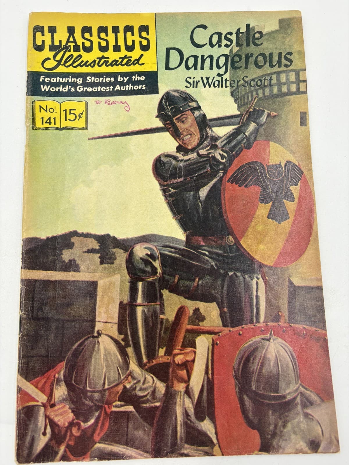 Classics Illustrated #141 Castle Dangerous 15c Vintage Comic