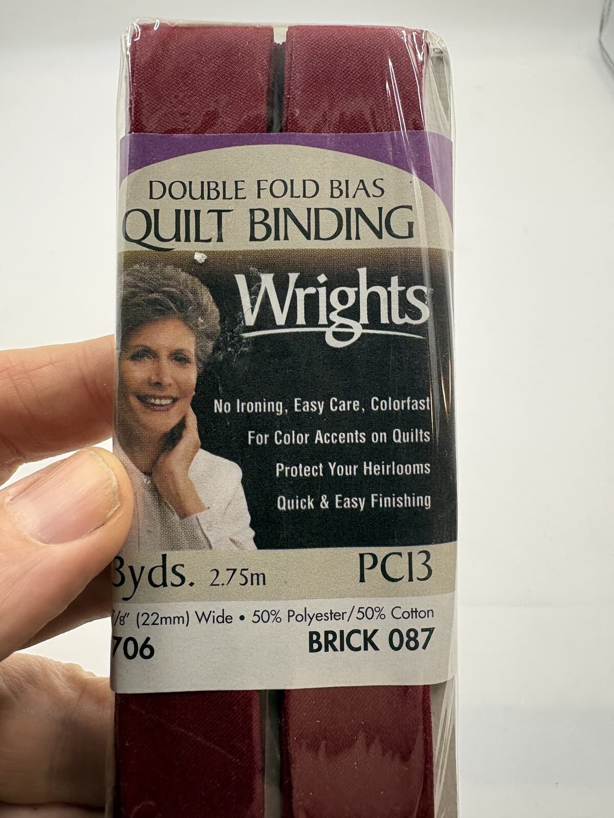 Lot 4 Wrights PC13 Brick 087 Double Fold Bias Quilt Binding 3 Yd