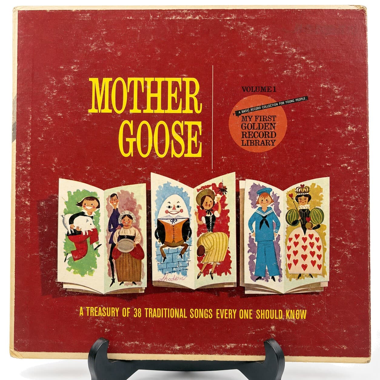 1962 My First Golden Record Library Vol 1 Mother Goose LP BRC-V-1
