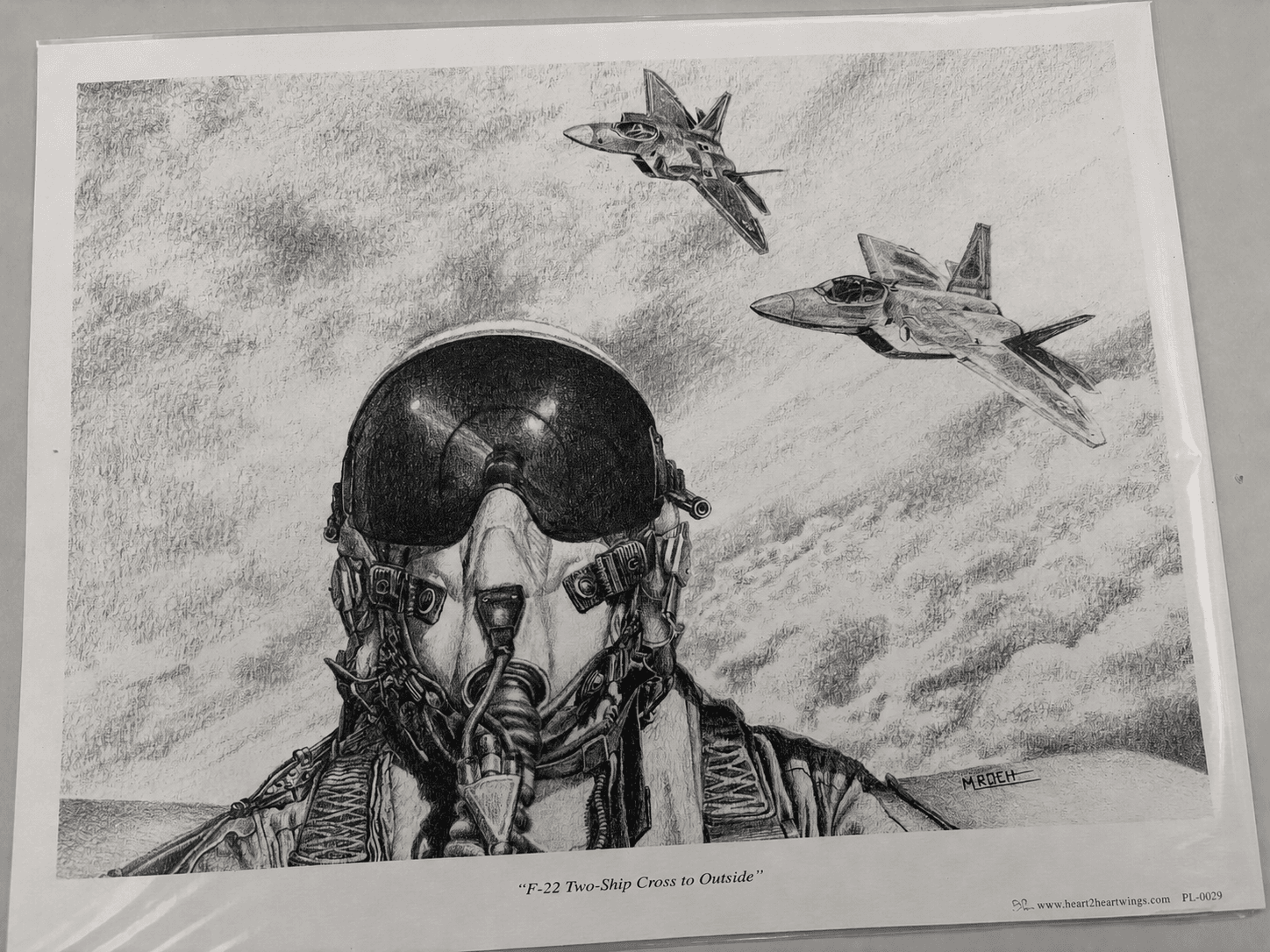 Heart2Heart Wings M Roch Military Art Prints 11x9 Foam Board Lot of 12