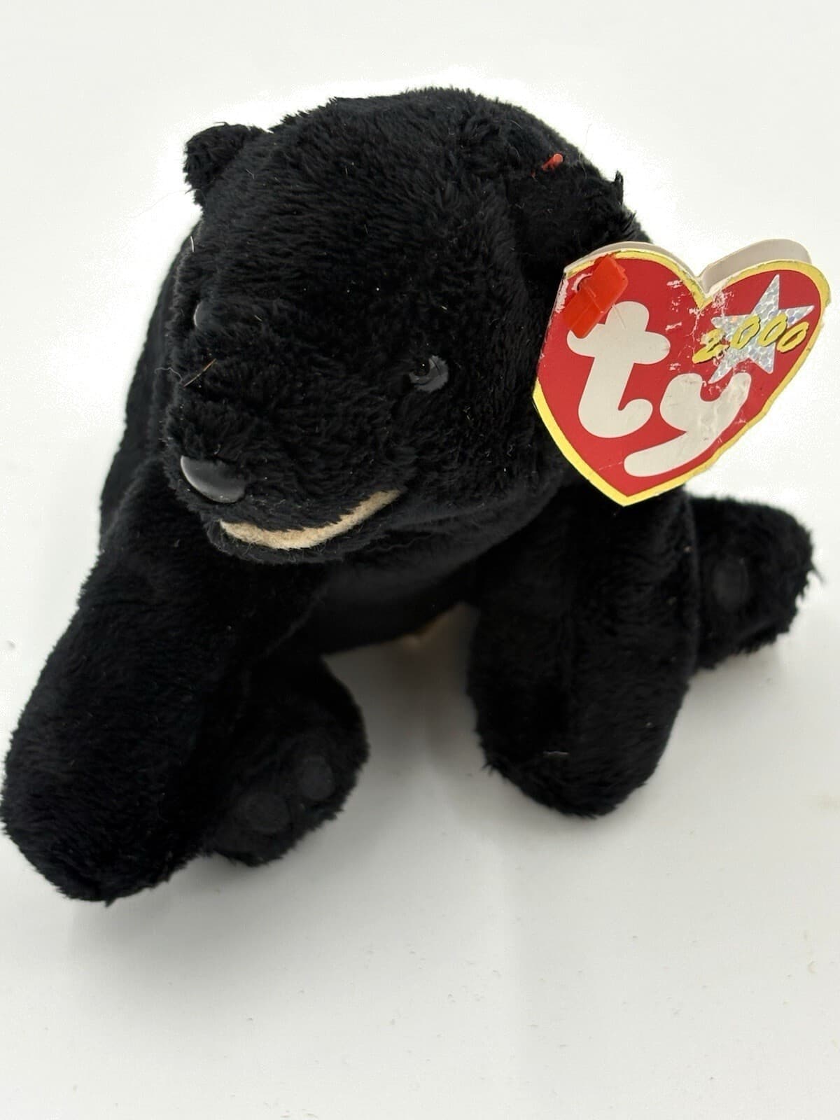 Ty Beanie Babies Cinders Black Bear Plush 2000 w/ Tags 5"