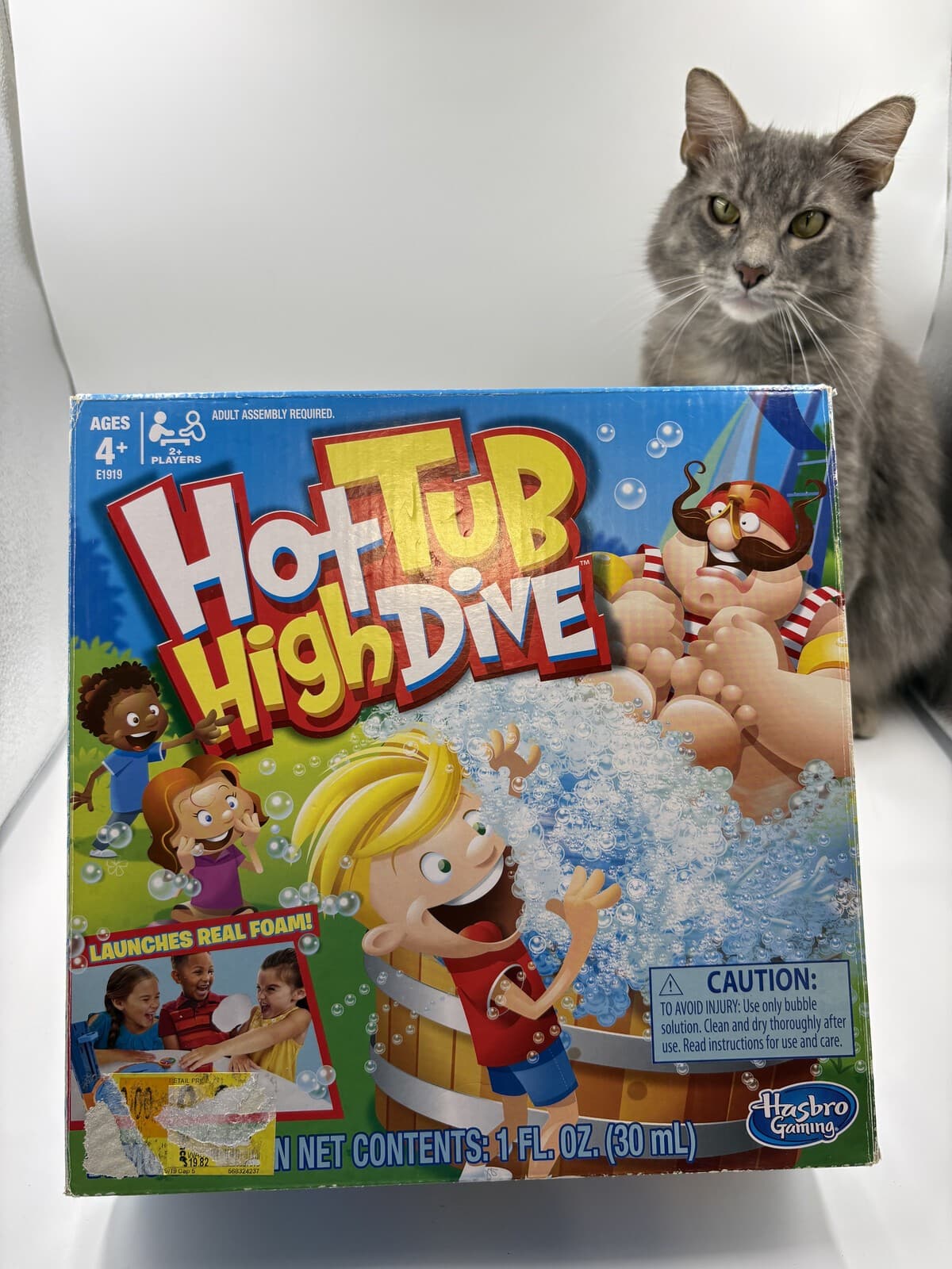 Hasbro Hot Tub High Dive Game E1919 Used Kids Foam Board Game