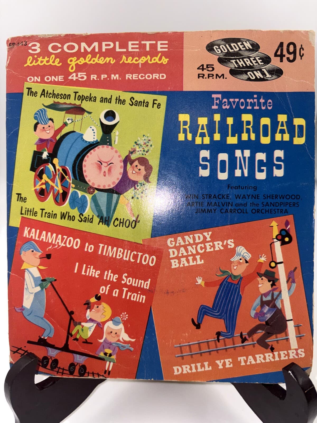 Favorite Railroad Songs Little Golden Records EP543 7" 45 RPM 1958