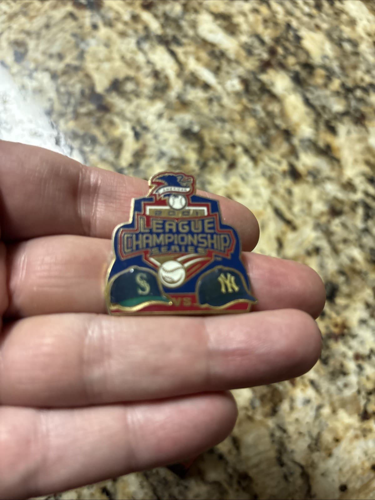 New York Yankees 2001 AL League Championship Series Mariners Pin MLB Baseball E3