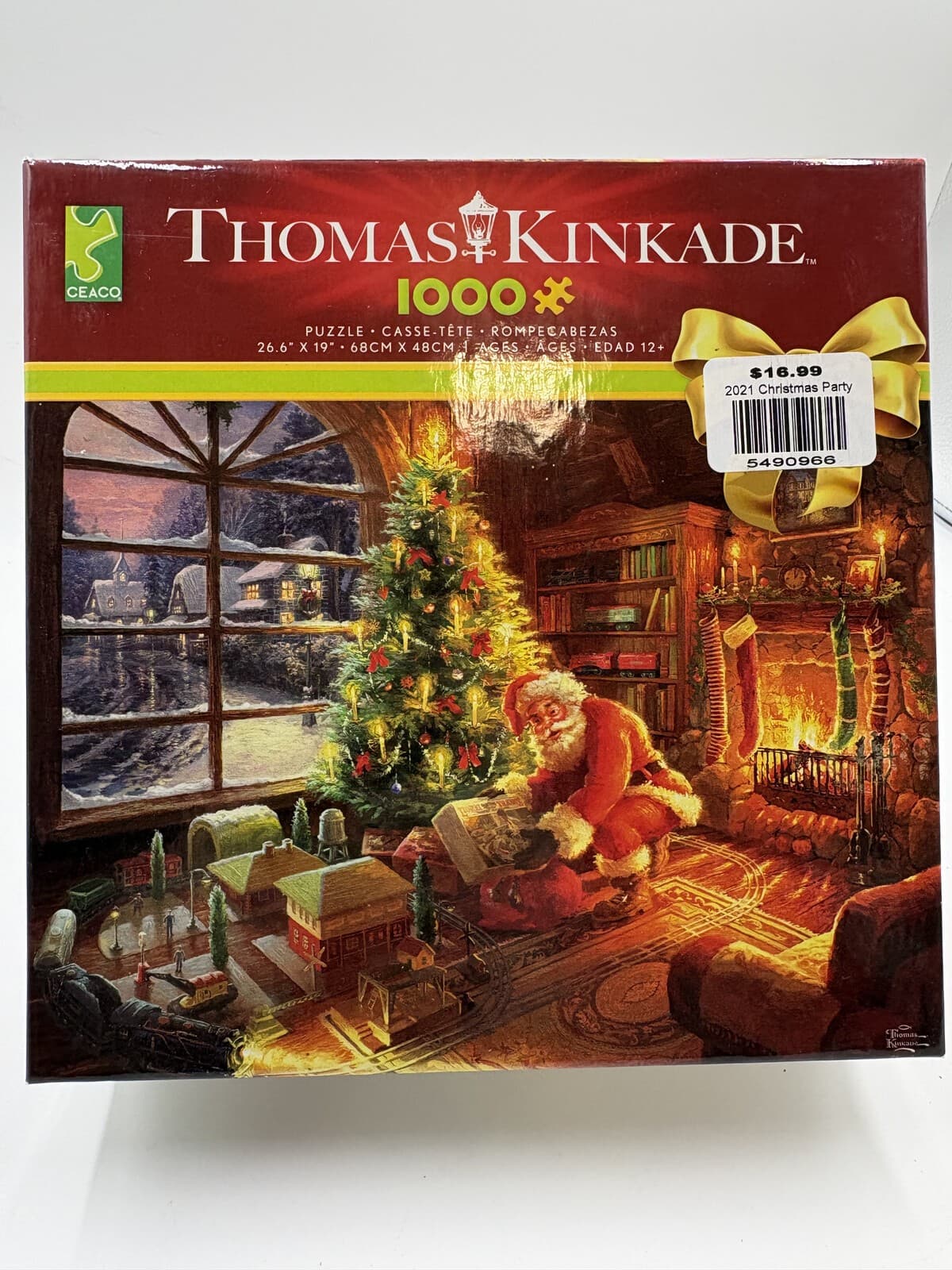Ceaco Thomas Kinkade Santa's Workshop 1000-Piece Puzzle Sealed