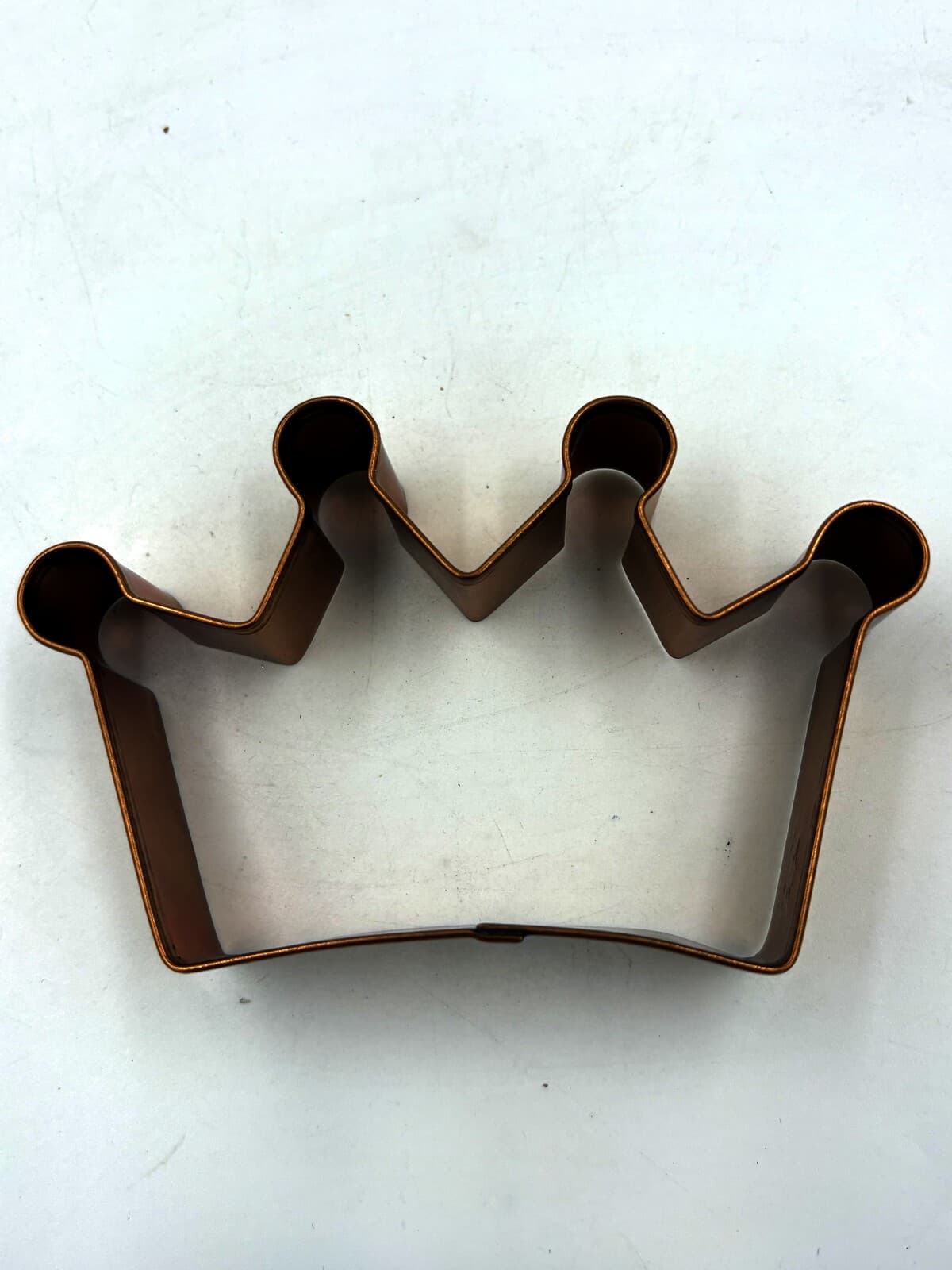 Vintage Copper-Tone Crown Cookie Cutter Royal Tiara 7 in