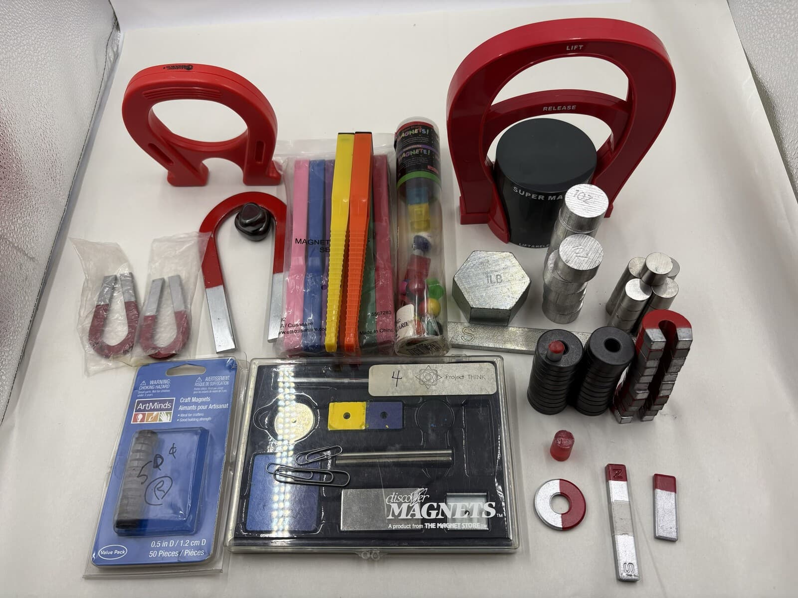 Mixed Educational Magnet Lot Learning Resources Wands Horseshoes Science