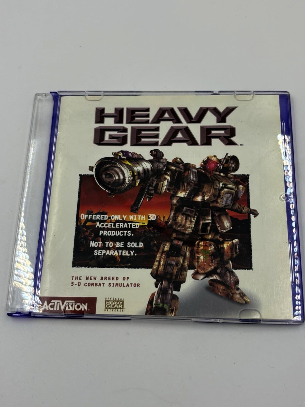 Heavy Gear PC CD-ROM 1997 Activision 3D Combat Simulator Jewel Case