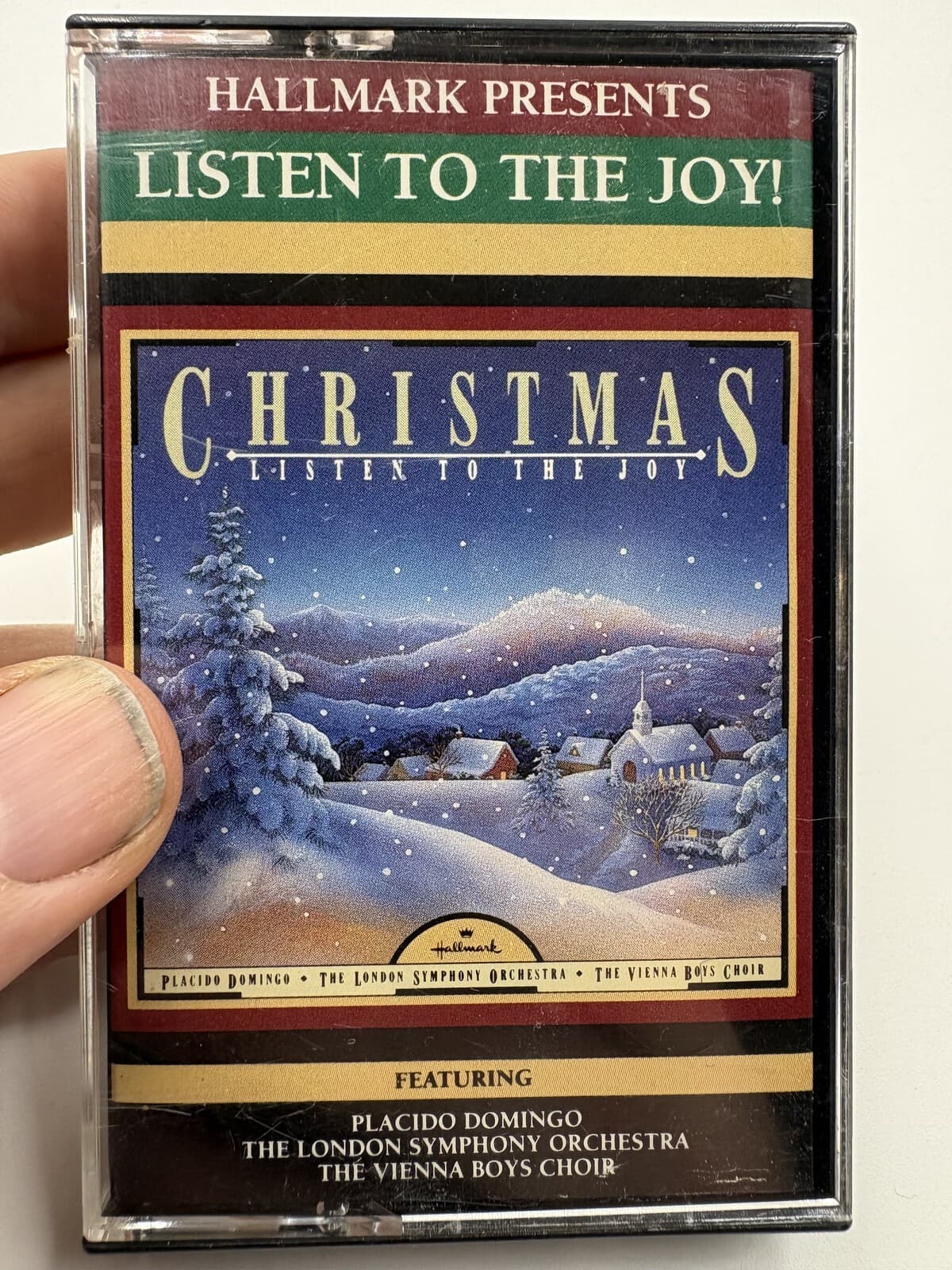 Hallmark Listen to the Joy Christmas Cassette Placido Domingo Vienna Boys Choir