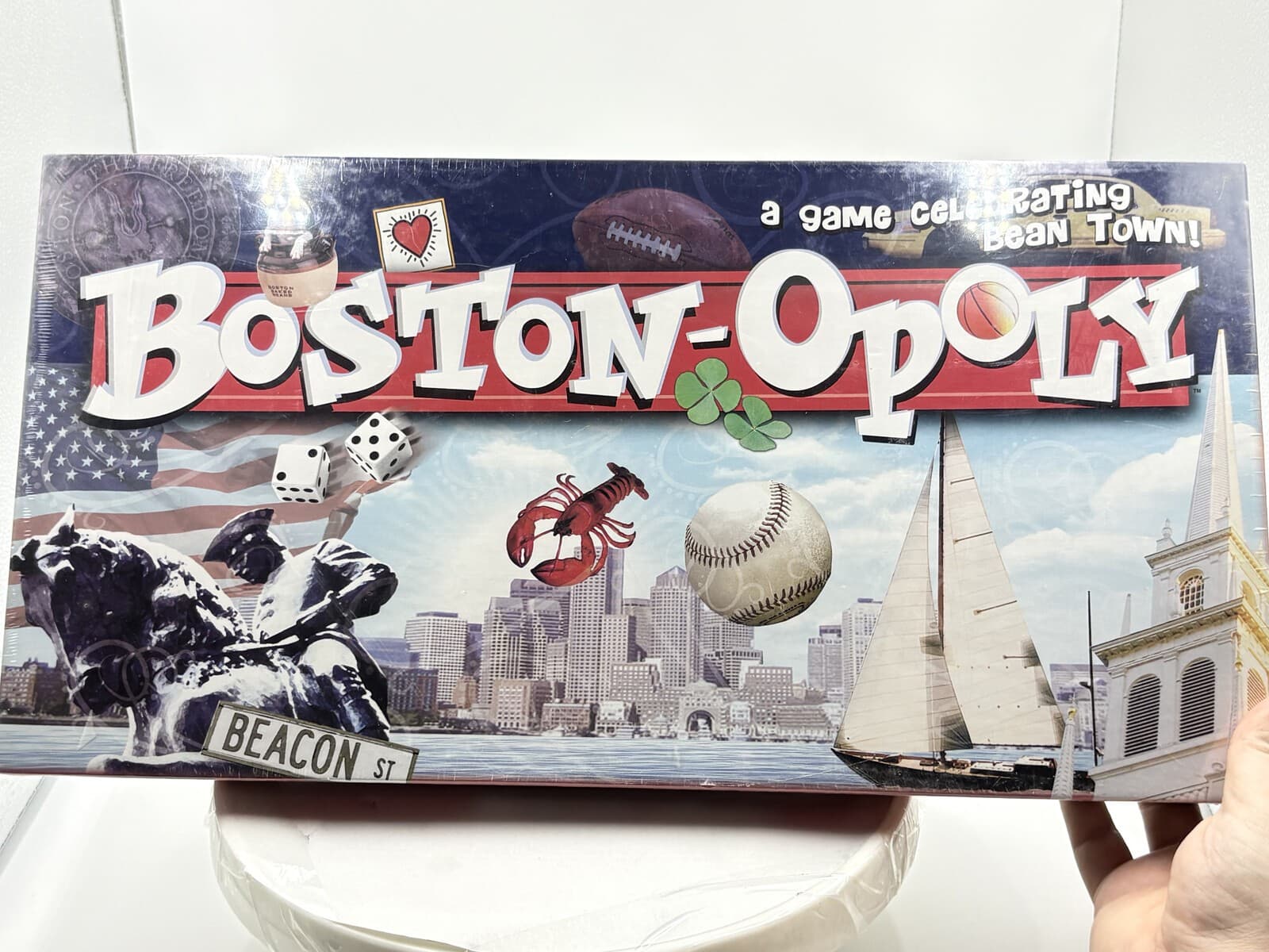 Boston-Opoly Board Game Late for the Sky Boston Edition New Sealed