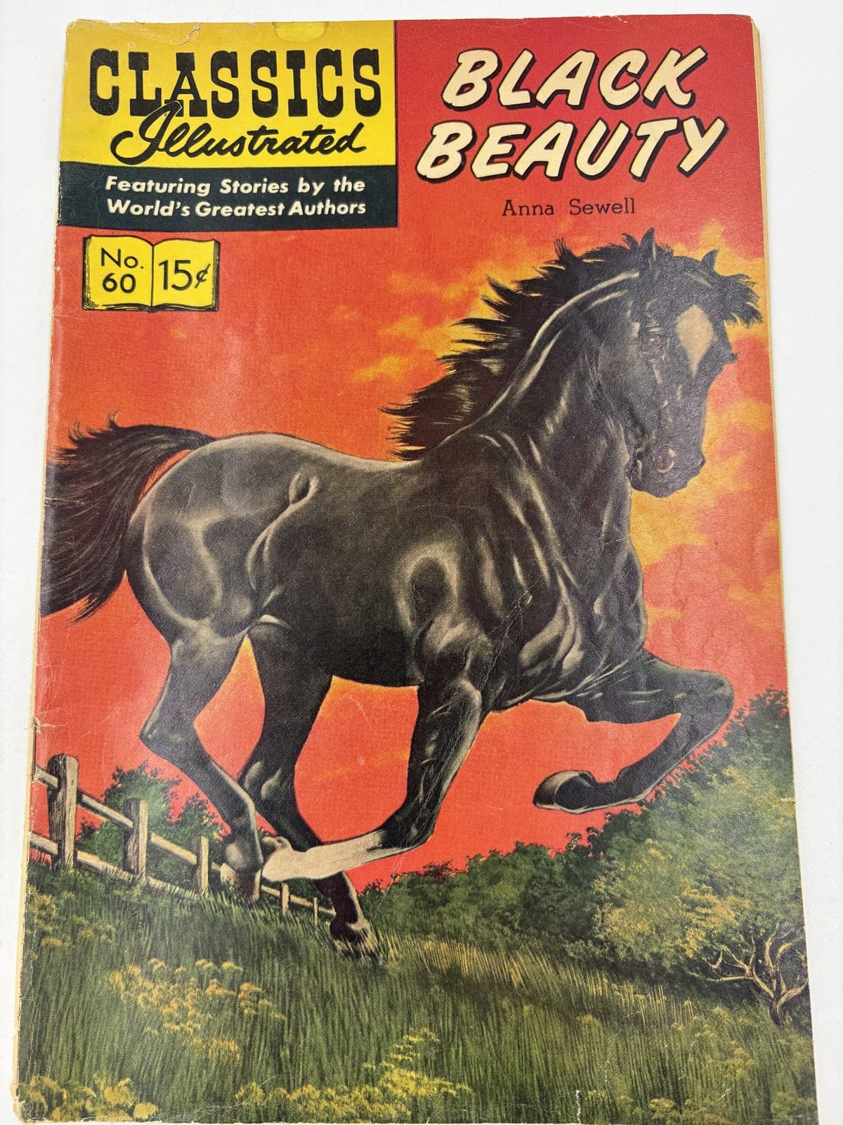 Classics Illustrated #60 Black Beauty 15c Vintage Comic