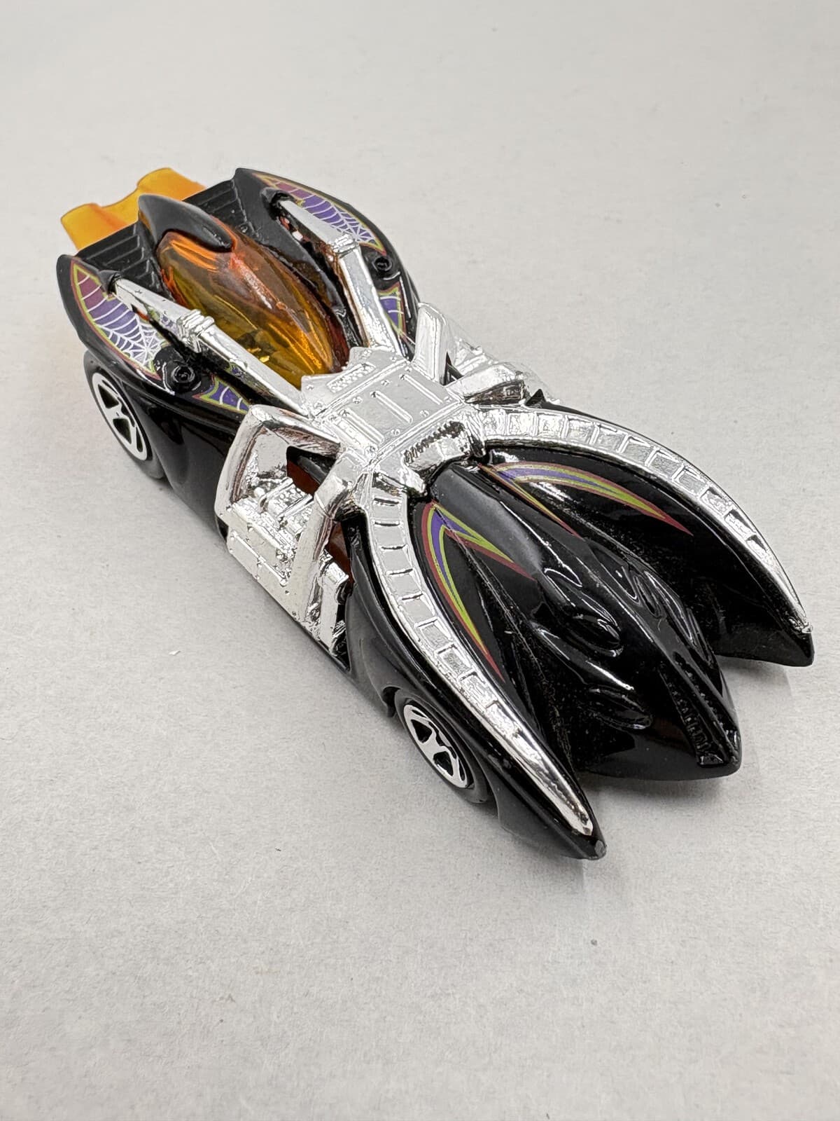 2001 Hot Wheels Arachnorod #137 Black Spider Diecast Car Loose