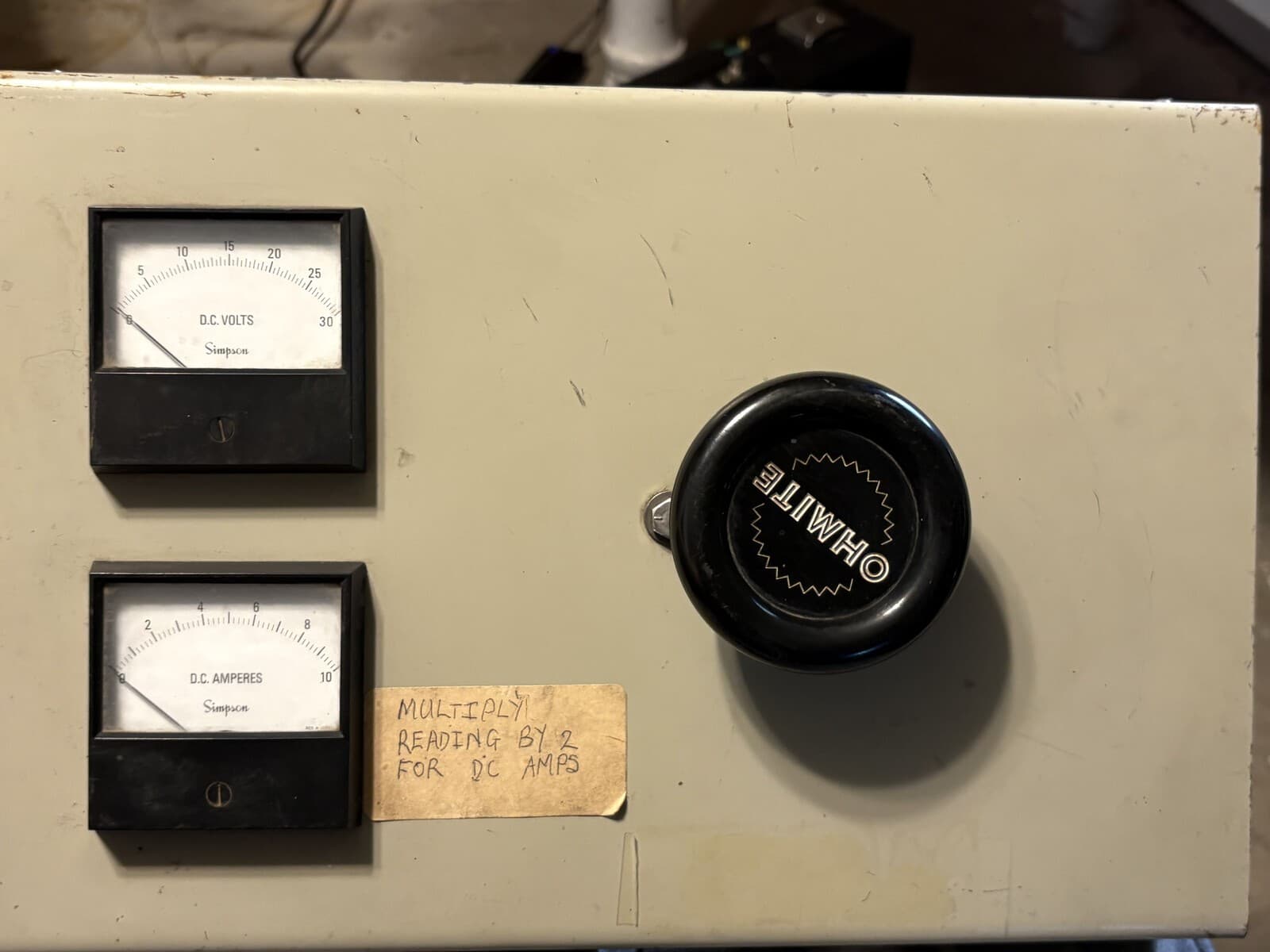 Philco-Ford TS 1067 NASA Property Test Set Power Supply 0-30V Untested