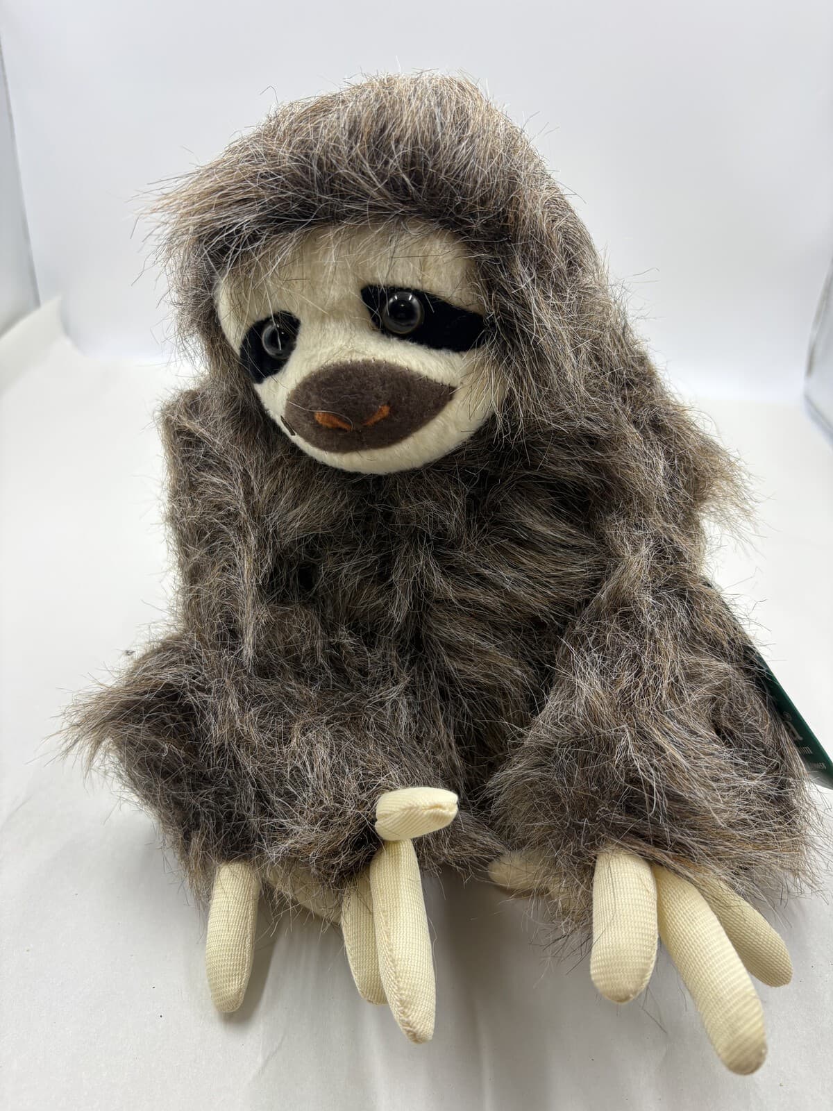 Fiesta 9.5 in Sitting Three-Toed Sloth Plush AY832 Brown Gray w/ Tag