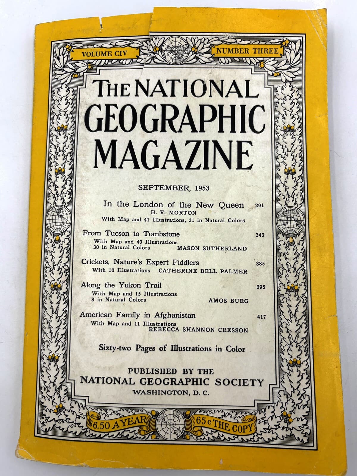 National Geographic Magazine September 1953 Vol 104 No 3 Maps