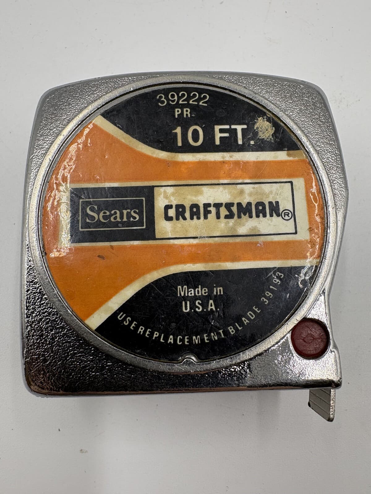 Vintage Sears Craftsman 39222 10 Ft Locking Tape Measure USA