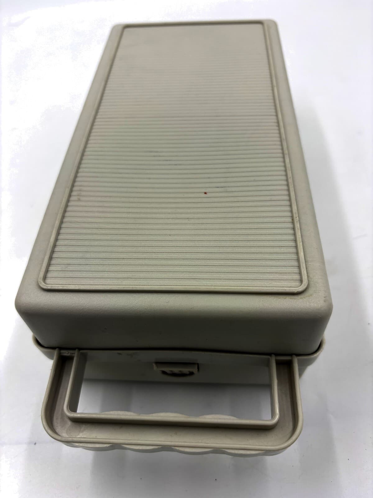 Vintage Ready-File Cassette Tape Storage Box Putty