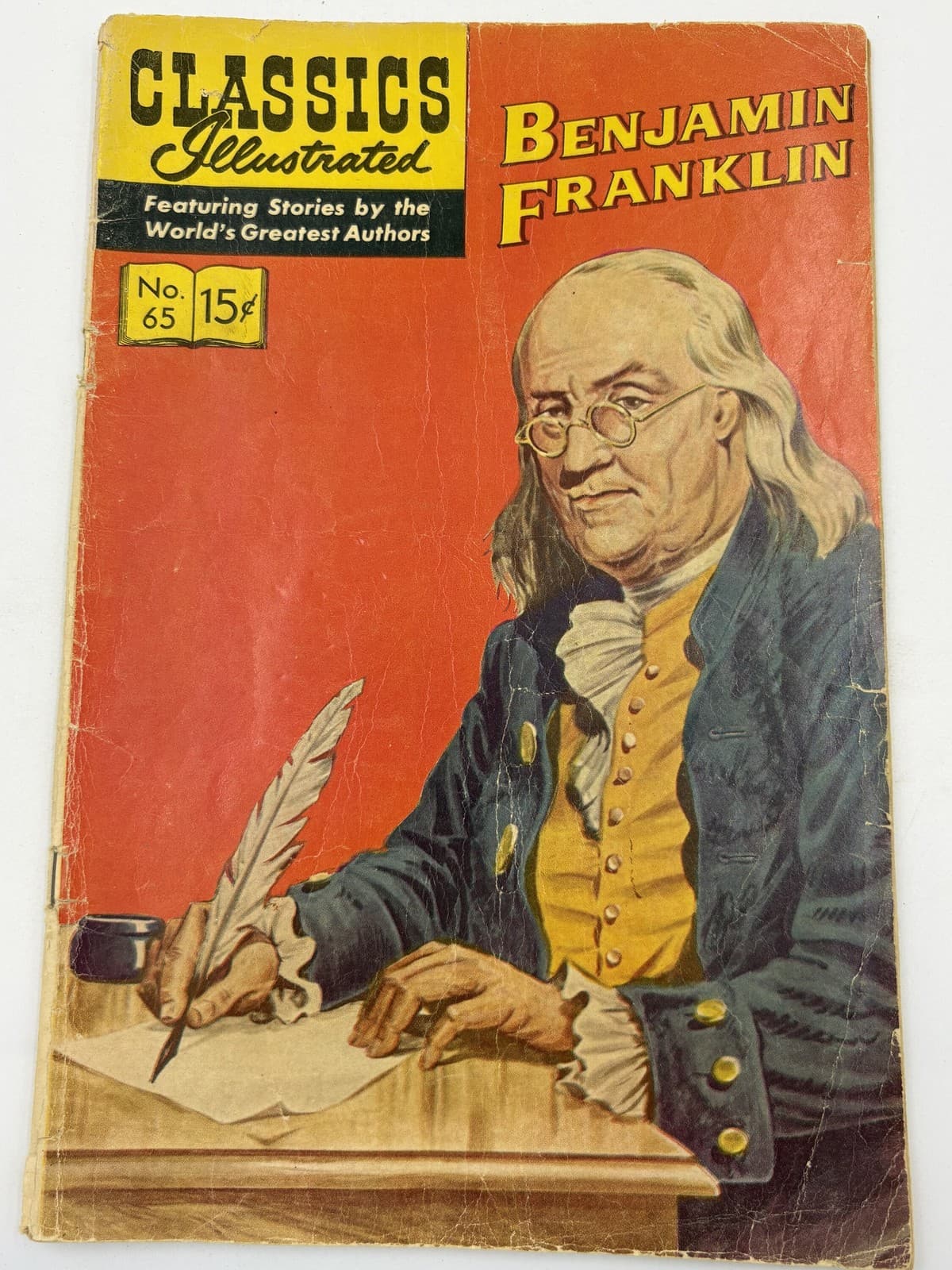 Classics Illustrated #65 Benjamin Franklin 15c February 1964 Vintage Comic
