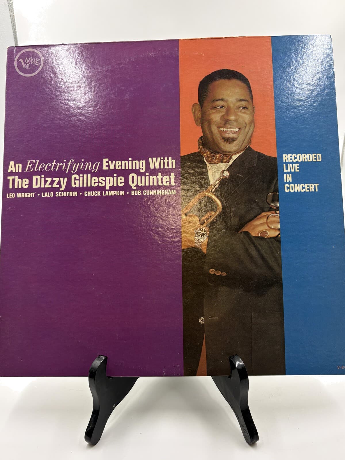 Dizzy Gillespie Quintet An Electrifying Evening Verve V-8401 Mono LP