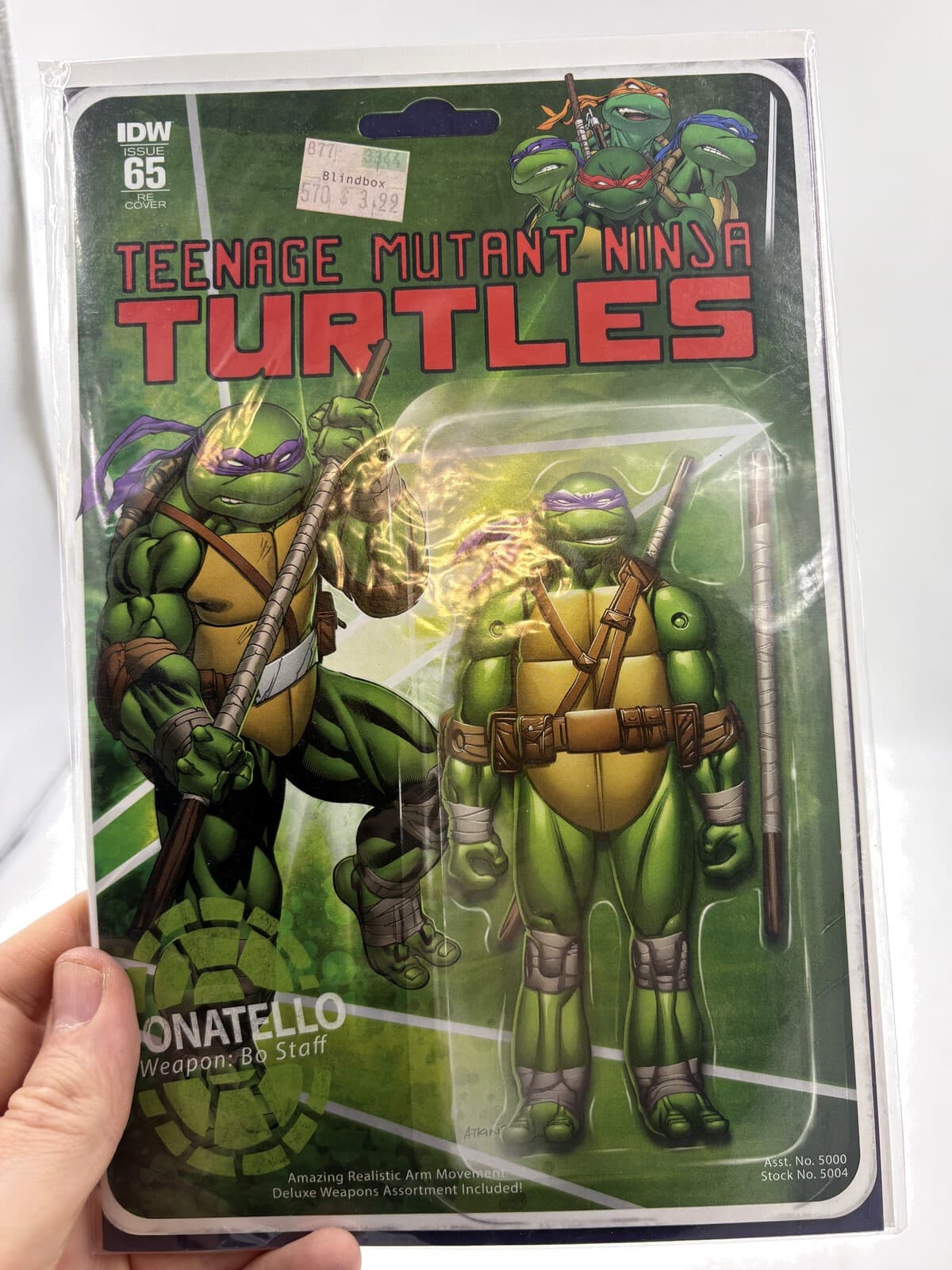 TMNT #65 Blindbox Donatello Purple Action Figure Variant IDW 2016