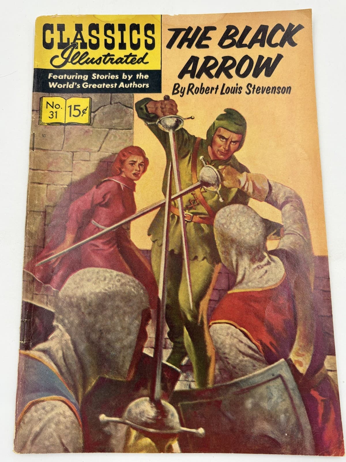 Classics Illustrated #31 The Black Arrow 15c November 1960 Vintage Comic