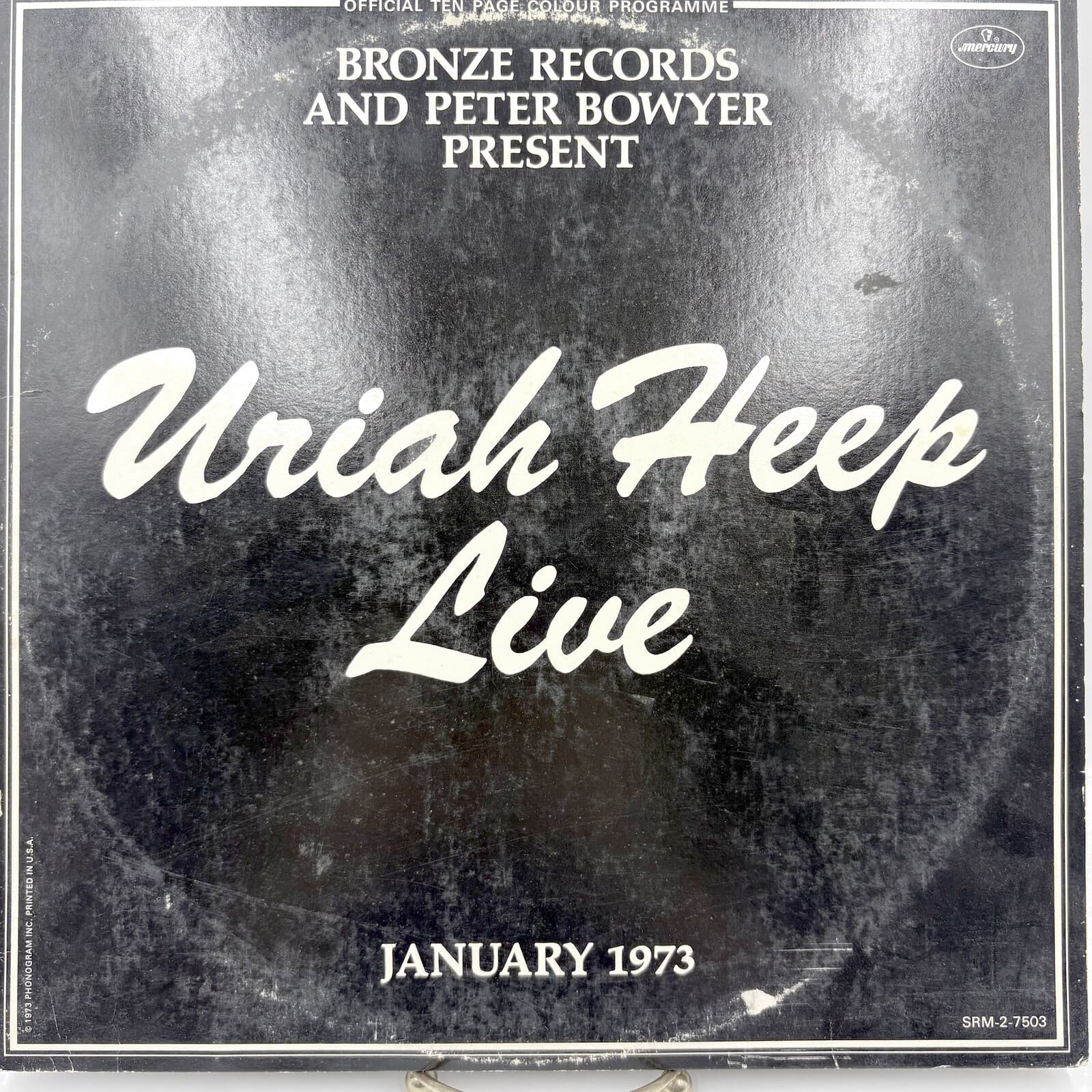 Uriah Heep Live 1973 2xLP Mercury SRM-2-7503 Gatefold Program