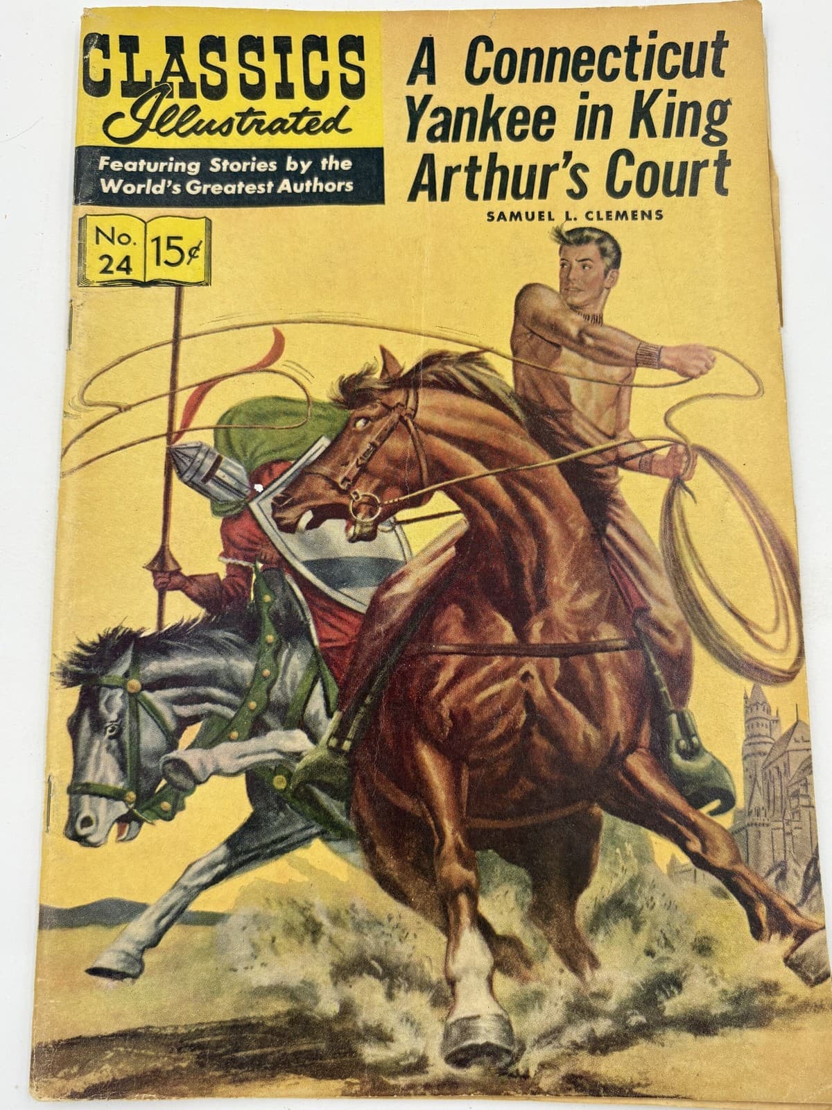 Classics Illustrated #24 Connecticut Yankee 15c Vintage Comic