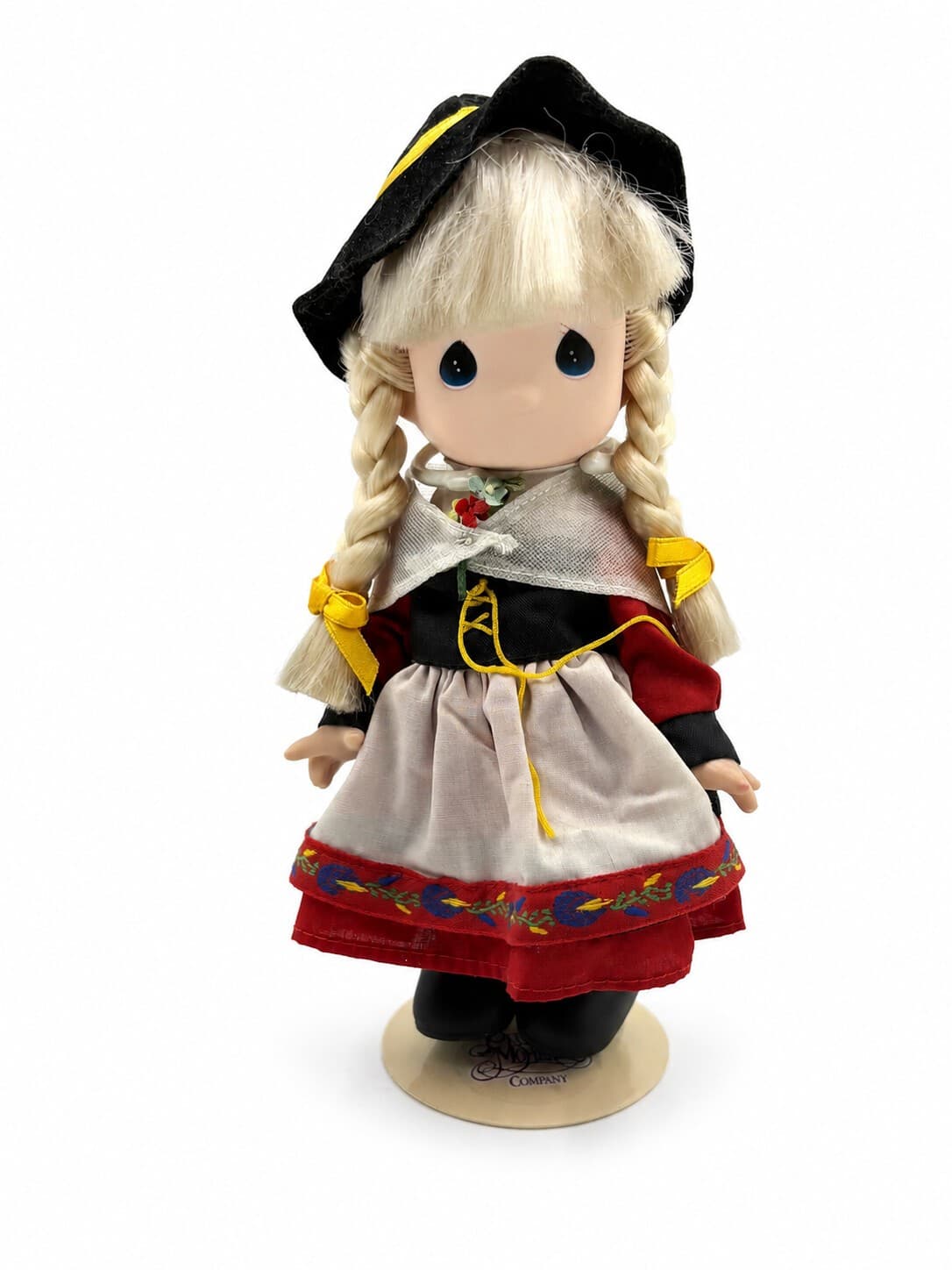 Precious Moments Children of the World Freya Denmark 9" Vinyl Doll Stand